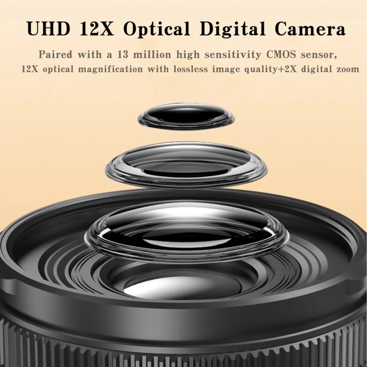 4K 72MP 12X Optical Zoom Student Digital Camera WiFi HD Video Camera With 3 Inch Flip Screen, W3 4K 72MP 12X Optical Zoom Student Digital Camera WiFi HD Video Camera With 3 Inch Flip Screen, W3